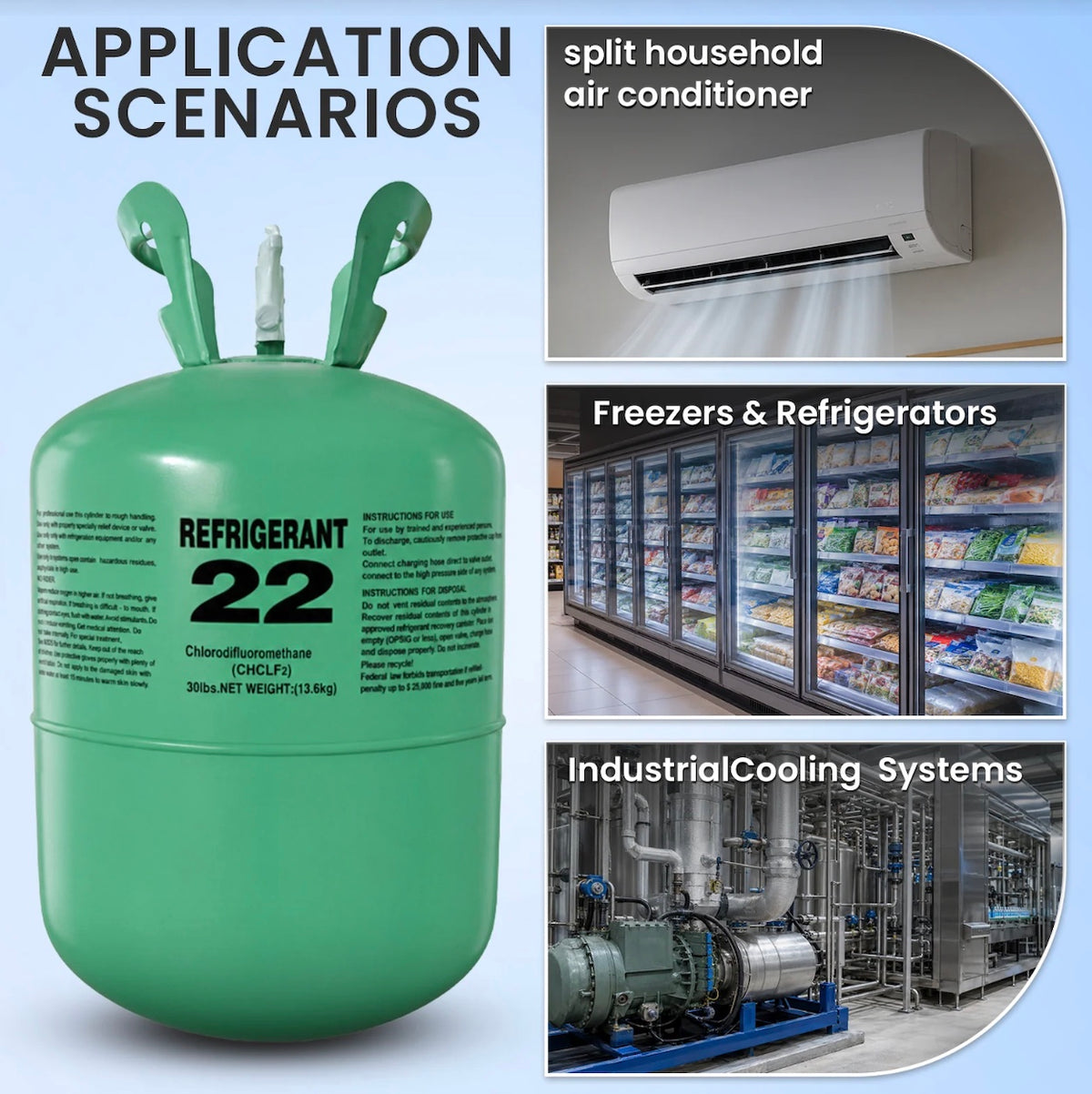 R22 refrigerant cylinder
